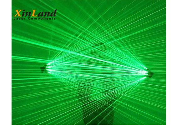 El partido de disco de los guantes del club luz laser el haz teledirigido al aire libre del verde 532nm