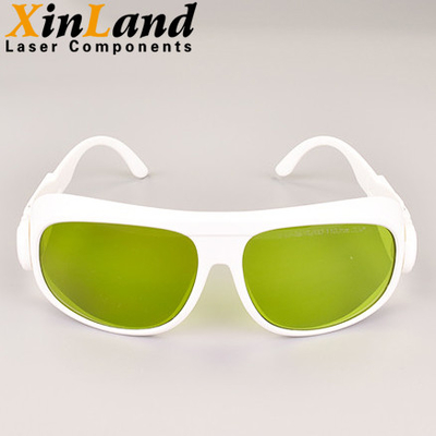 gafas protectoras del laser de la lente verde de las gafas de seguridad de laser de la fibra 1070nm OD4+ EL VLT60% para 190~450nm y 800~1100nm