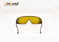 gafas de seguridad amarillas de la protección ocular del laser 190~420&amp;850~1300nm para el laser de YAG 1064nm y la máquina del laser de la fibra