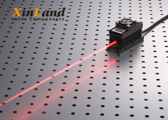 laser rojo ajustable de 638nm 6000mw DPSS con la fuente de alimentación de la modulación de TTL