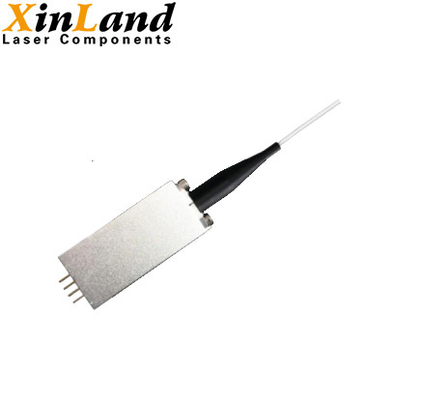 base juntada fibra de la fibra del diodo láser 3um del paquete de 445nm 15-50mW SMF Coaxial/8-Pin