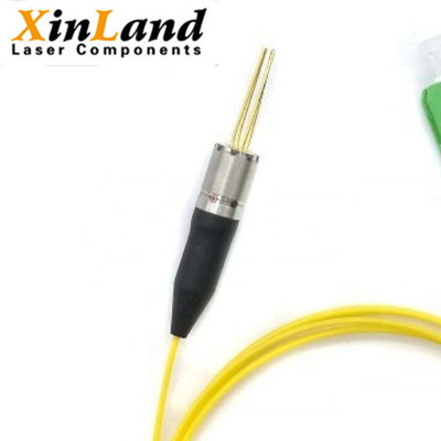 diodo láser coaxial juntado fibra del paquete de la base de la fibra de 445nm 50mW/488nm 20mW SMF-28 9um
