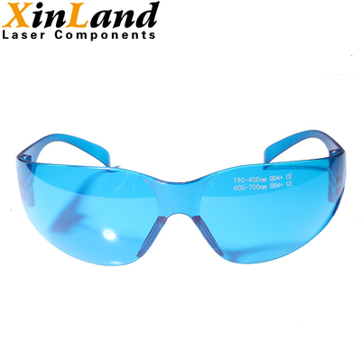vidrios de protección de laser azules de la lente 190~400nm&amp;600-700nm ULTRAVIOLETA y gafas rojas de la protección del laser