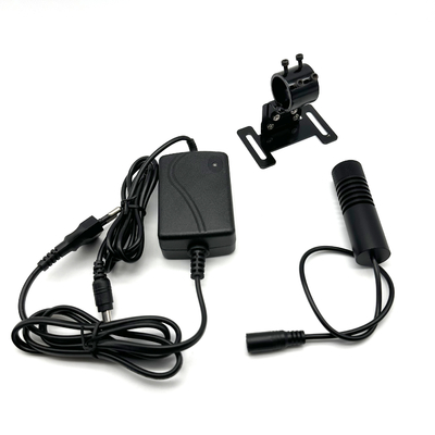 Modulo láser de línea verde de 520nm 200mw 12V Fuente de alimentación 22x80mm Modulo de diodo láser con soporte