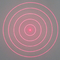 Módulo del laser de la GAMA de cinco círculos concéntricos con el punto redondo